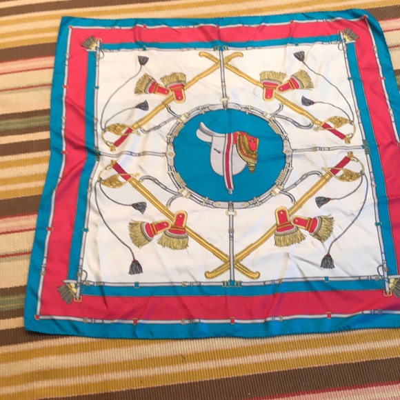 Accessories - Silk Scarf Equestrian Theme